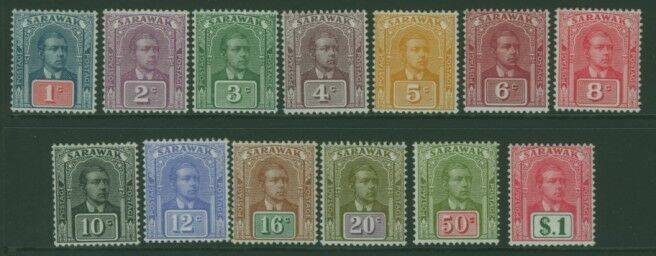 Sarawak Malayan States SG 76/90 Set of 15 MLH