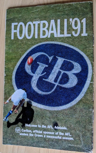 AFL 1991 Foster's Cup Special Pre Season Edition Adelaide v Geelong