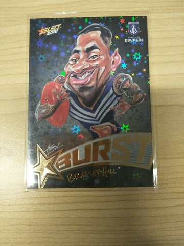 Select 2018 Black Starburst Bradley Hill Fremantle No. 508/600