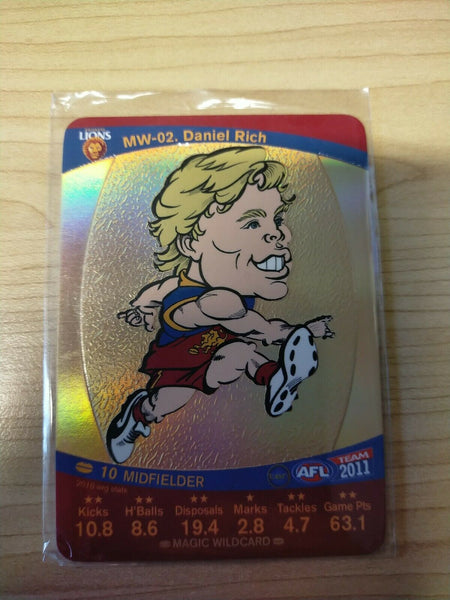 2011 Teamcoach Magic Wildcard Printing Error Card Andrew Swallow North Melbourne
