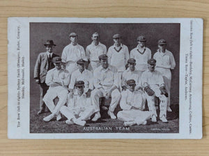 Cricket 1921 Australian Team, Topical Press Postcard