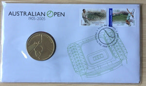 2005 $5 Australian Open Tennis PNC 1st Day Issue