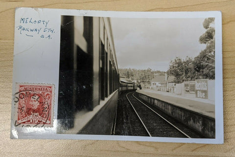 South Australia Post Card Train at Mt Lofty Railway Station with Sturt explorer