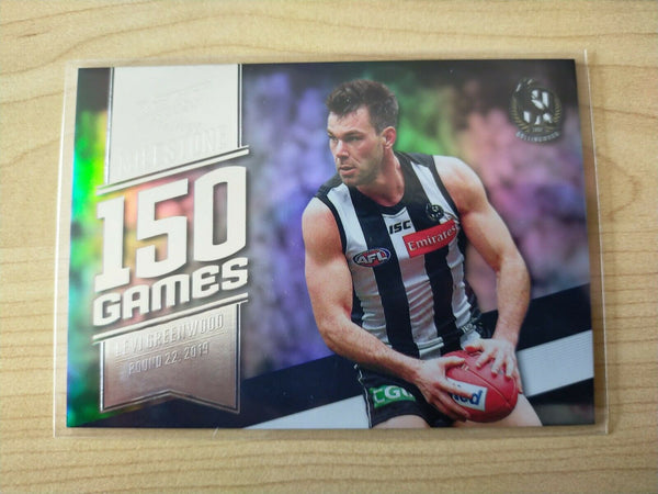 2020 Select Prestige Milestones Levi Greenwood Collingwood No. 053/200