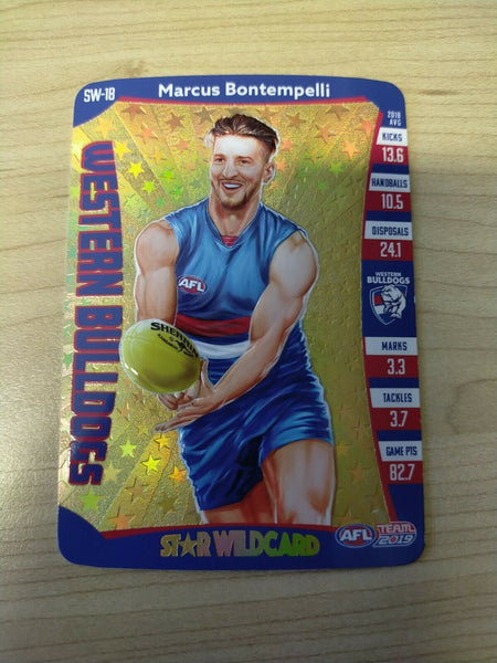 2019 Teamcoach Star Wildcard Marcus Bontempelli Western Bulldogs SW-18