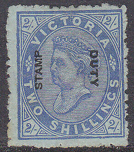 Victoria Australian States SG 307 Stamp Duty 2/- Ultramarine/Green Mint