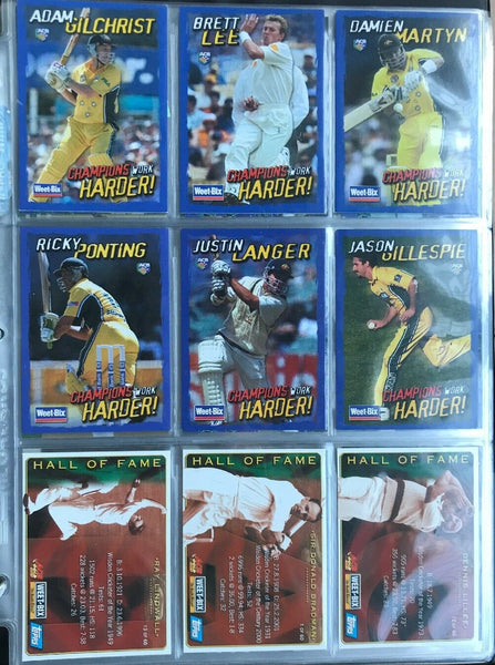 Weet-Bix Topps ACB Gold 2002 37 Assorted Australian Cards