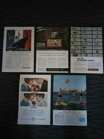 Coca-Cola 1962 Five Different Advertisements