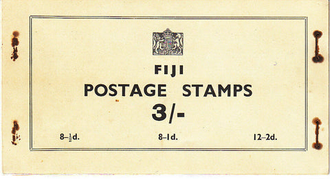 Fiji SG SB3a 3/- KGV l Booklet including four advertising pages
