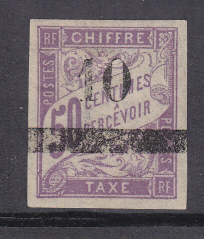 French colonies Senegal general issue SG D30 10 on 50c purple postage due mint