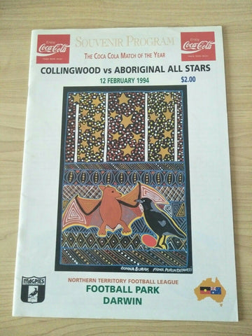 AFL 1994 Coca-Cola Collingwood v Aboriginal All Stars Football Record