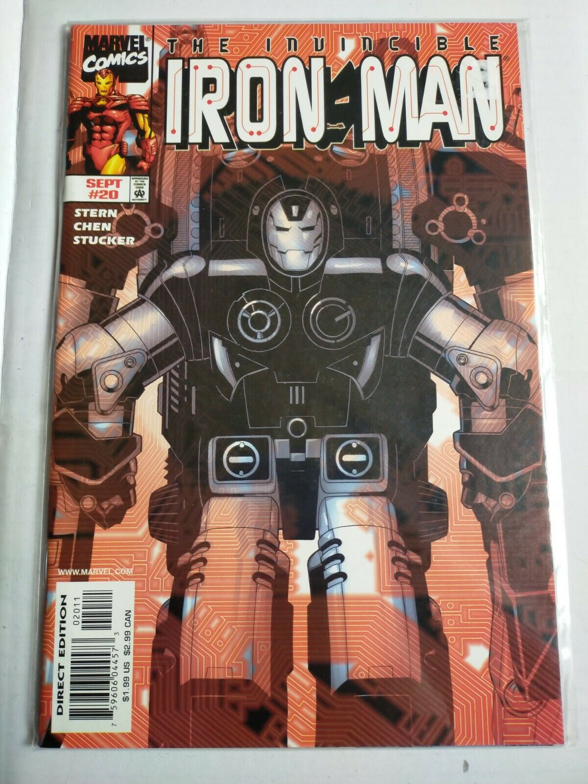 Marvel Comic Book The Invincible Iron Man No.20 Sept