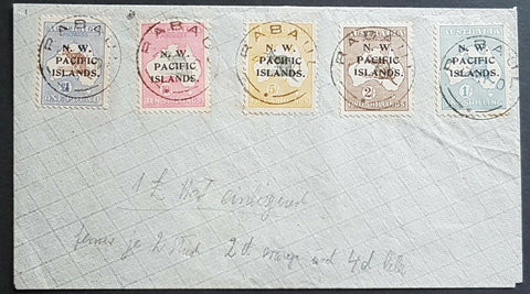 NWPI New Guinea on Australia 1/- to £1 Kangaroos used on attractive front