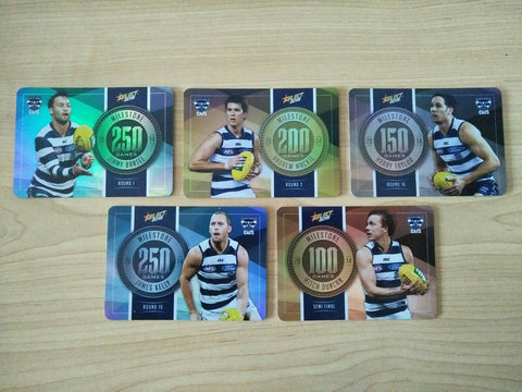 2015 Select Milestones Geelong Cats Team Set MG33-37