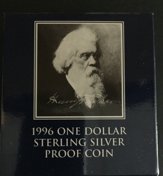 1996 Henry Parks $1 Silver  Proof Coin