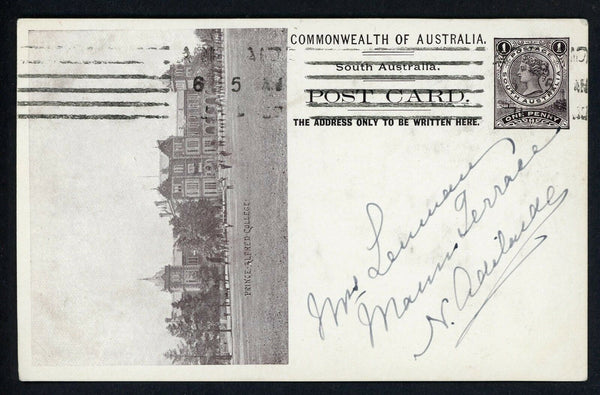 SA South Australia Australian States 1d Postcard Prince Alfred Coll cricket oval