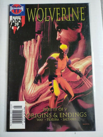 Marvel MK Decimation Comic Book Wolverine No.39 Part IV of V Origins and Endings