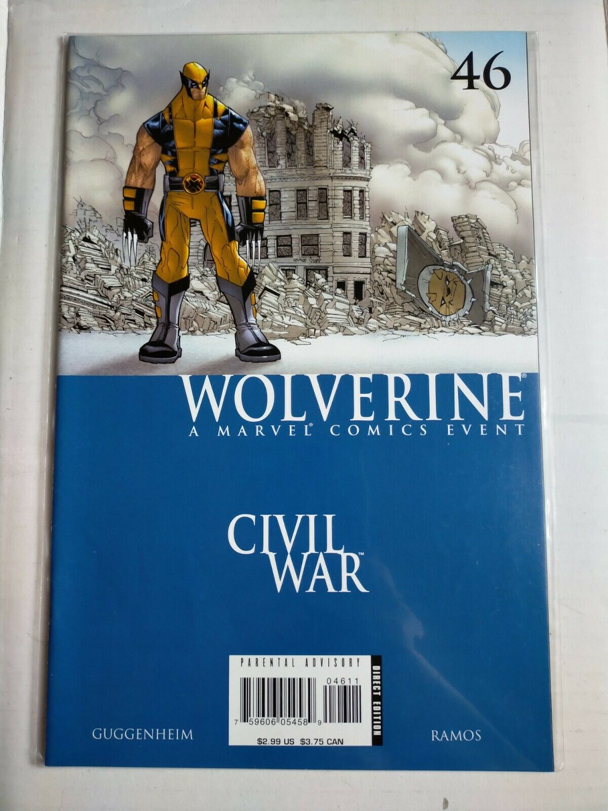 Marvel Comic Book Wolverine Civil War No.46