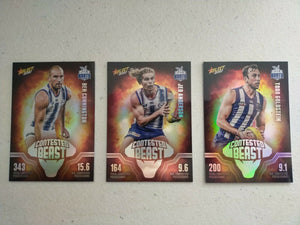 2020 Select Footy Stars Contested Beast North Melbourne Team Set Of 3 Cards