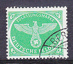 Germany Christmas Parcel Post green Michel 4 Fine used