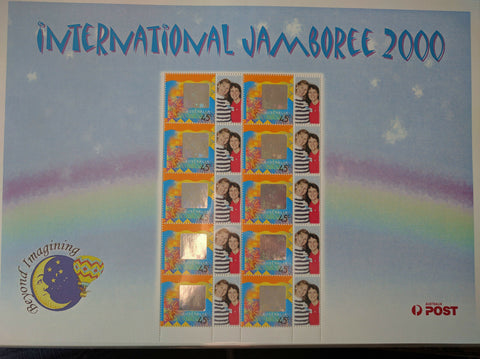 Australia Post International Jamboree 2000 45c Personalised Stamp Sheet Generic