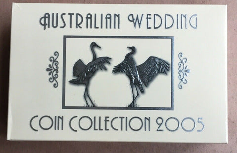 Australia 2005 Royal Australian Mint Wedding Coin Collection. Ideal Anniversary Gift.