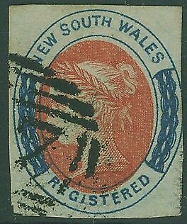 NSW Australian States SG 103 (6d) salmon and indigo Fine Used