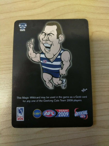 2009 Teamcoach Magic Wildcard Printing Error Card Steve Johnson Geelong