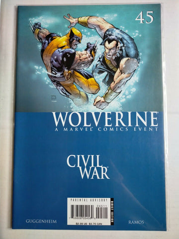 Marvel Comic Book Wolverine Civil War No.45