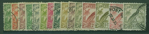 New Guinea SG 177/89 Undated Birds set of 16 FU