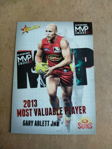 Select 2013 MVP Awards Gary Ablett Jnr Most Valuable Player GC Suns