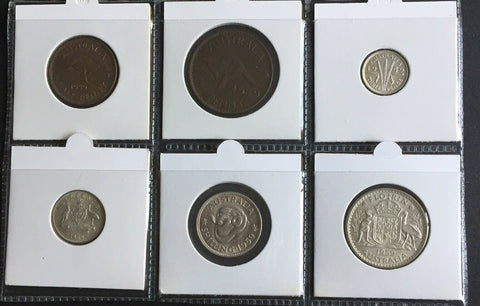 Australia 1959 Pre Decimal 6 Coin Set  IDEAL BIRTHDAY GIFT