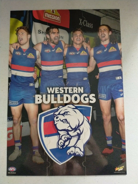 2020 Select Footy Stars Jigsaw Puzzle Western Bulldogs Team Set Of 9 Cards