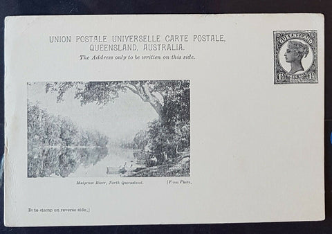 Queensland Post Card, 1½d Mulgrave River North Queensland HG 11 mint
