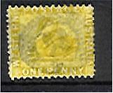 WA Western Australia Australian States SG 81 1d yellow-ochre Swan birds Used