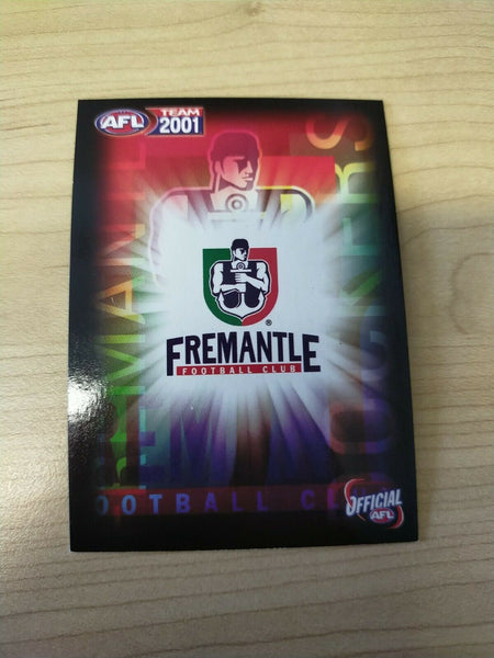 2001 Teamcoach Gold Prize Card Fremantle 290 Clem Michael