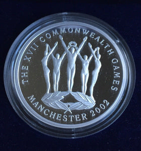 Australia 2002 Royal Australian Mint $5 Manchester Commonwealth Games Silver Proof