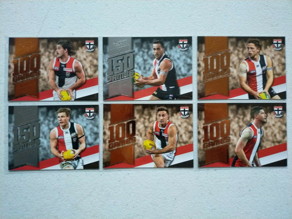 2020 Select Footy Stars Milestones St Kilda Team Set x 6 Cards