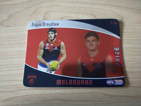 2020 Teamcoach Prize Football Card Angus Brayshaw Melbourne P-11a