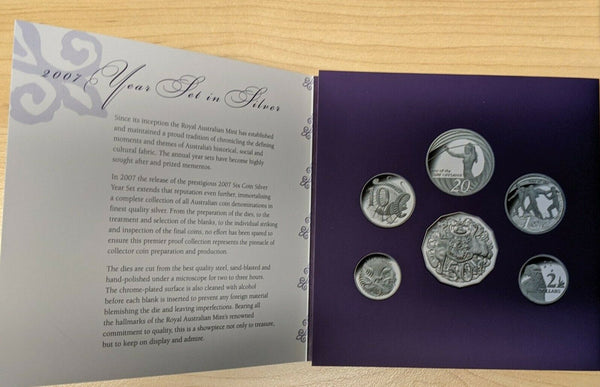 Australia 2007 Royal Australian Mint Fine Silver Proof Set