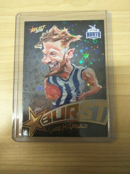 Select 2018 Black Starburst Luke McDonald North Melbourne No. 324/600