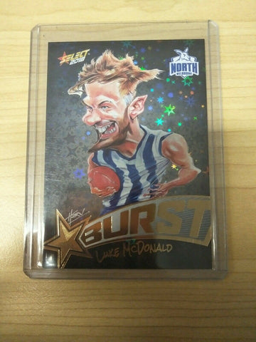 Select 2018 Black Starburst Luke McDonald North Melbourne No. 324/600