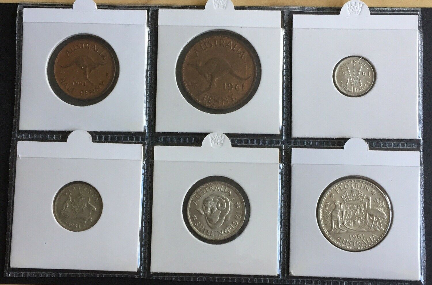 Australia 1961 Pre Decimal 6 Coin Set IDEAL BIRTHDAY GIFT