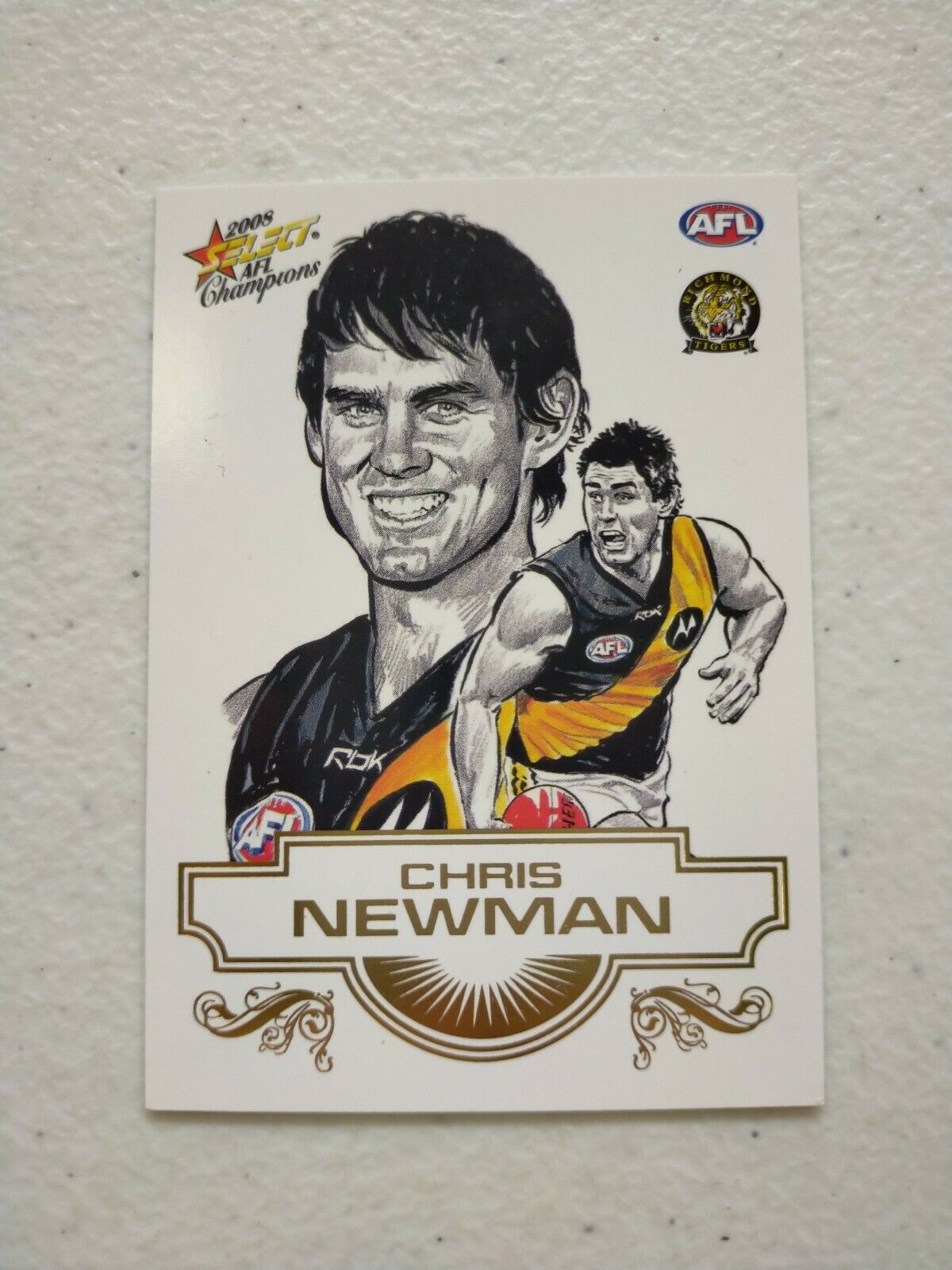 2008 Select AFL Champions Sketch Card Chris Newman Richmond