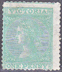 Victoria Australian States SG 108 1d pale green Mint no gum