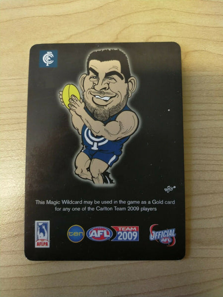2009 Teamcoach Magic Wildcard Printing Error Card Eddie Betts Carlton
