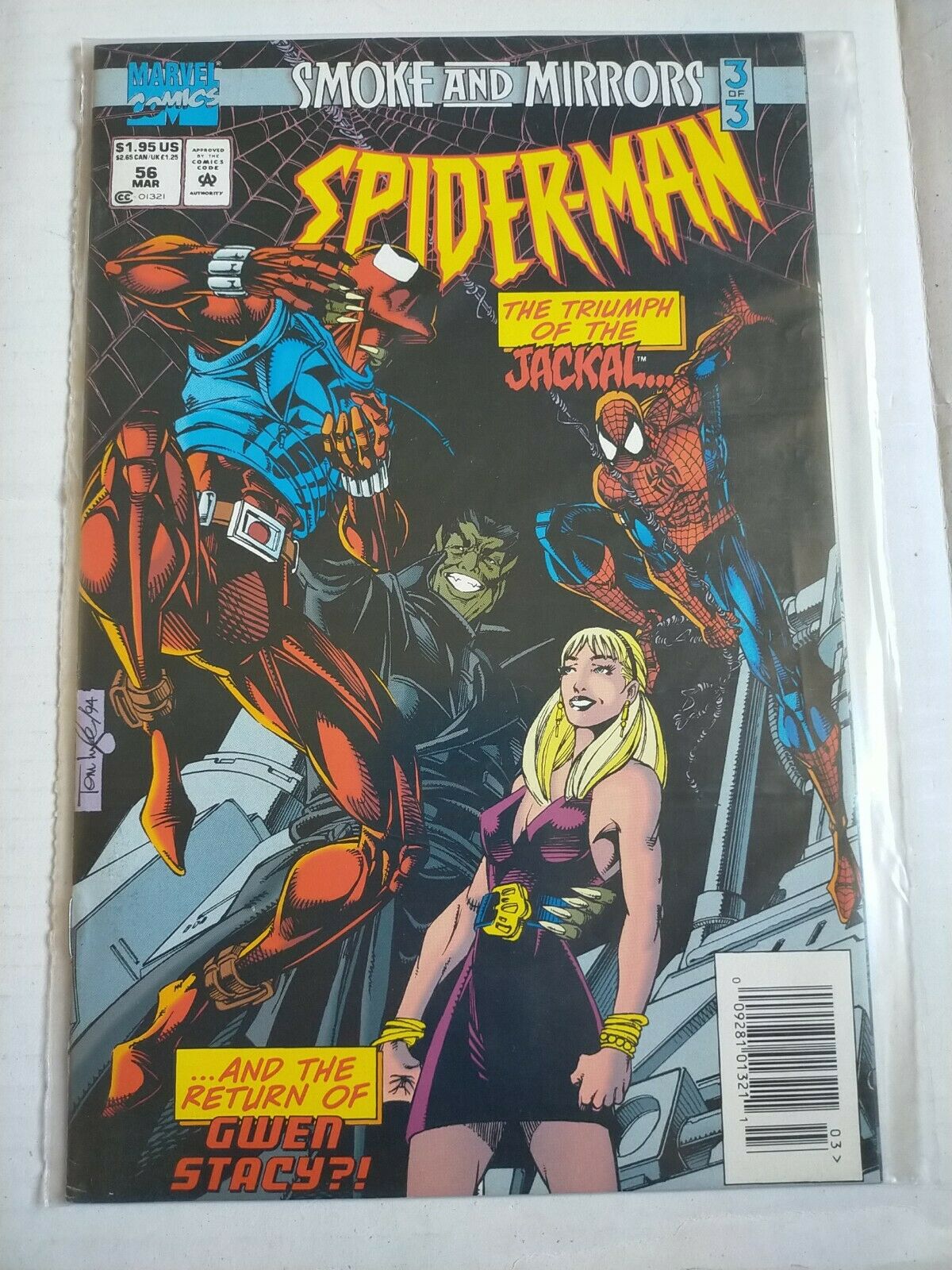 Marvel 1994 March #56 Spiderman Smoke and Mirrors Comic 3 of 3