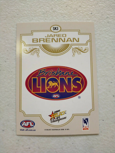 2008 Select AFL Champions Sketch Card Jared Brennan Brisbane