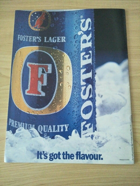 AFL 1991 Foster's Cup Brisbane v Collingwood Football Record