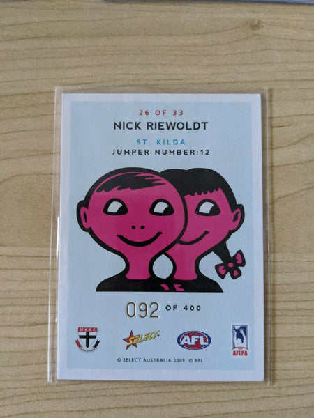 2009 AFL Select Scanlens Nick Reiwoldt St Kilda